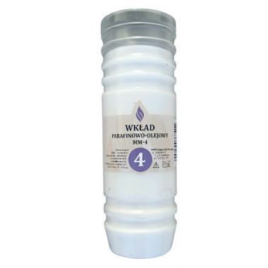 Wkład do zniczy olejowo-parafinowy MM 4 doby wys.17 cm (15 sztuk)