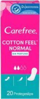 Wkładki higieniczne Carefree Cotton Feel Normal (20 sztuk) 3+1 gratis