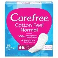 Wkładki higieniczne Carefree Cotton Feel Normal bezzapachowe (56 sztuk)