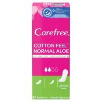 Wkładki higieniczne Carefree Normal Aloe (20 sztuk)