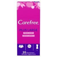 Wkładki higieniczne Carefree Plus Large świeży zapach (20 sztuk)