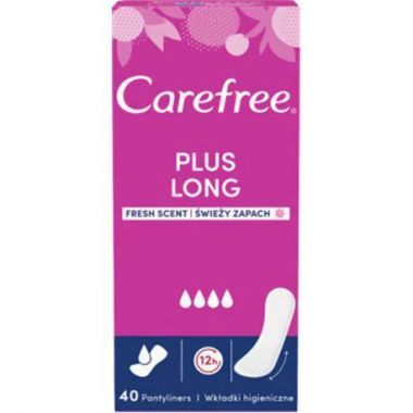 Wkładki higieniczne Carefree Plus Long świeży zapach (40 sztuk)