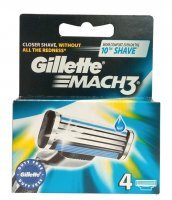 Wkłady do golenia Gillette Mach 3 (4 sztuki)