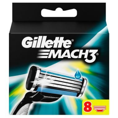 Wkłady do golenia Gillette Mach 3 (8 sztuk)