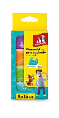 Worki na psie odchody Jan Niezbędny z uszami zapachowe (60 sztuk)