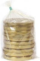 Zakrętki do słoików złote 6 zaczepowe duże średnica 82 mm (10 sztuk)
