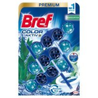 Zawieszka myjąco-zapachowa do muszli WC Bref WC Color Aktiv+ eukaliptus 3 x 50 g