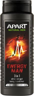 Żel pod prysznic Apart Natural Energy Men 3w1 500 ml