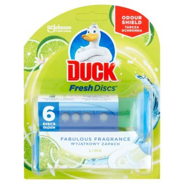Żelowy krążek do toalety Duck Fresh Discs o zapachu cytrynowym 36 ml