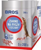 Ziarno na myszy i szczury Bros 1 kg (5x200 g)
