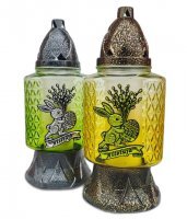 Znicz szklany Zając JW 660 30 H 25 cm (6 sztuk)