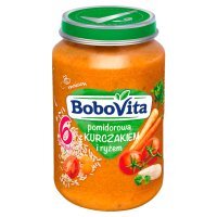 Zupa pomidorowa BoboVita z kurczakiem i ryżem po 6 miesiącu 190 g