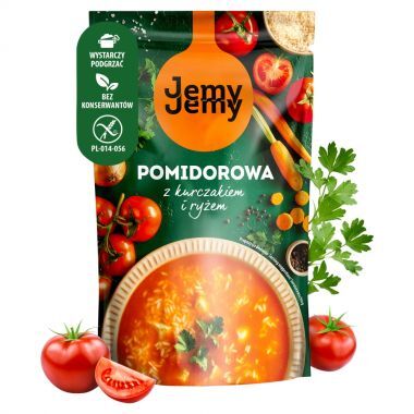 Zupa pomidorowa JemyJemy z kurczakiem i ryżem 450 g