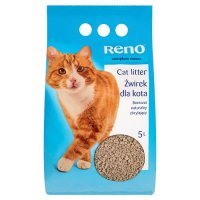 Żwirek dla kota Reno Bentonit naturalny 5 l